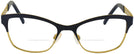Square Black/Gold Savoy Bifocal View #2