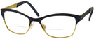 Square Black/Gold Savoy Bifocal View #1
