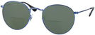 Round Sand Transparent Blue Ray-Ban 3447V Bifocal Reading Sunglasses View #1