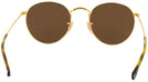 Round Gold Ray-Ban 3447V Bifocal Reading Sunglasses View #4