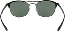 Round Black Ray-Ban 3596V Bifocal Reading Sunglasses View #4
