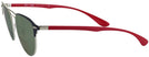 Round Silver Ray-Ban 3596V Bifocal Reading Sunglasses View #3
