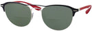Round Silver Ray-Ban 3596V Bifocal Reading Sunglasses View #1