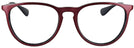 Round Metalic Red on Black Ray-Ban 4171 Progressive No-Lines View #2