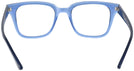 Square Transparent Blue Ray-Ban 4323V Single Vision Full Frame View #4