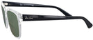 Square Transparent Ray-Ban 4323V Bifocal Reading Sunglasses View #3