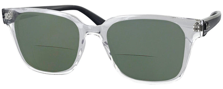 Square Transparent Ray-Ban 4323V Bifocal Reading Sunglasses View #1