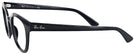 Square Black Ray-Ban 4324V Computer Style Progressive View #3