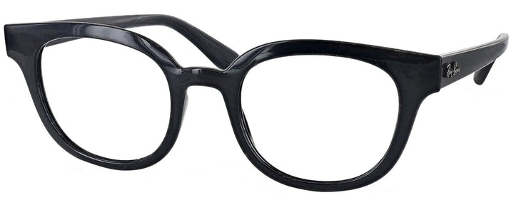 Square Black Ray-Ban 4324V Single Vision Full Frame View #1