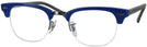 ClubMaster Blue Ray-Ban 4354V Computer Style Progressive View #1