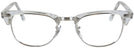 ClubMaster Crystal Clear Ray-Ban 5154 Single Vision Full Frame View #2