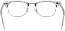 ClubMaster Crystal Clear Ray-Ban 5154 Single Vision Full Frame View #4