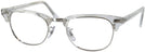 ClubMaster Crystal Clear Ray-Ban 5154 Single Vision Full Frame View #1
