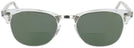 ClubMaster Crystal Clear Ray-Ban 5154L Clubmaster Optics Bifocal Reading Sunglasses View #2