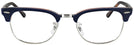 ClubMaster Blue on Havana Red Ray-Ban 5154L Clubmaster Optics Single Vision Full Frame View #2