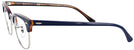 ClubMaster Blue on Havana Red Ray-Ban 5154L Clubmaster Optics Single Vision Full Frame View #3