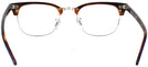 ClubMaster Blue on Havana Red Ray-Ban 5154L Clubmaster Optics Single Vision Full Frame View #4