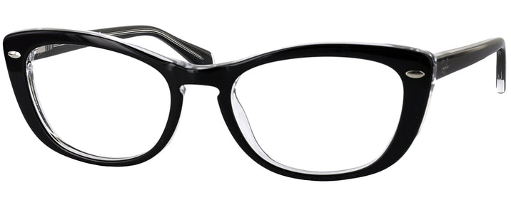 Cat Eye Black Ray-Ban 5366 Single Vision Full Frame View #1