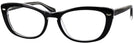 Cat Eye Black Ray-Ban 5366 Single Vision Full Frame View #1