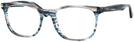 Square Stripped Blue/Grey Ray-Ban 5369 Progressive No-Lines View #1