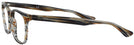 Square Stripped Brown Grey Ray-Ban 5369 Progressive No-Lines View #3