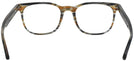 Square Stripped Brown Grey Ray-Ban 5369 Progressive No-Lines View #4