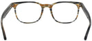Square Stripped Brown Grey Ray-Ban 5369 Single Vision Full Frame View #4