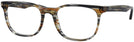 Square Stripped Brown Grey Ray-Ban 5369 Progressive No-Lines View #1