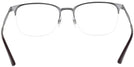 Square Top Matte Brown/Gunmetal Ray-Ban 6433 Progressive No-Lines View #4