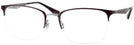 Square Top Matte Brown/Gunmetal Ray-Ban 6433 Progressive No-Lines View #1