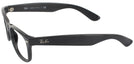 Wayfarer Black Ray-Ban 2132XL Classic Single Vision Full Frame View #3