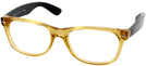 Wayfarer Honey Crystal Ray-Ban 2132L Single Vision Full Frame View #1