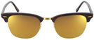ClubMaster Mock Tort / Arista Ray-Ban 3016 Progressive Reading Sunglasses - Polarized wtih Mirror View #2
