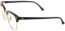 ClubMaster Ebony Arista Ray-Ban 3016 Single Vision Full Frame View #3