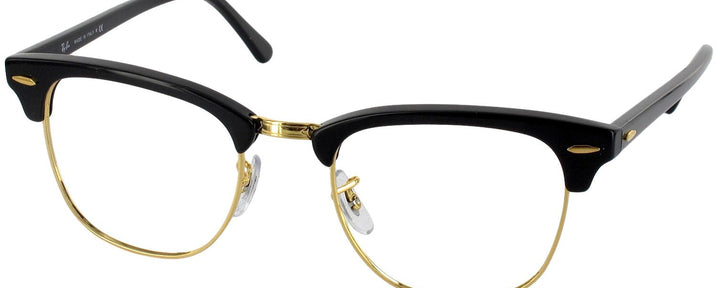 ClubMaster Ebony Arista Ray-Ban 3016 Single Vision Full Frame View #1