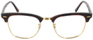 ClubMaster Mock Tort / Arista Ray-Ban 3016 Single Vision Full Frame View #2
