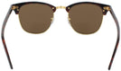 ClubMaster Mock Tort / Arista Ray-Ban 3016 Progressive Reading Sunglasses View #4