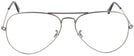 Aviator Gunmetal Crystal Ray-Ban 3025L Bifocal View #2