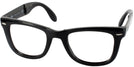 Wayfarer Black Crystal Ray-Ban 4105 Single Vision Full Frame View #2