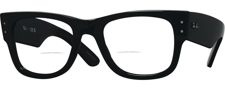 Square Black Ray-Ban 0840V Bifocal View #1