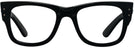 Square Black Ray-Ban 0840V Single Vision Full Frame View #2