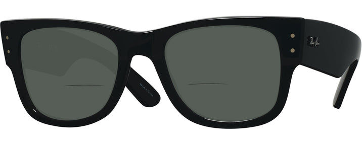 Square Black Ray-Ban 0840V Bifocal Reading Sunglasses View #1