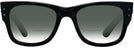 Square Black Ray-Ban 0840V w/ Gradient Bifocal Reading Sunglasses View #2