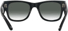 Square Black Ray-Ban 0840V w/ Gradient Bifocal Reading Sunglasses View #4