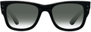 Square Black Ray-Ban 0840V w/ Gradient Progressive Reading Sunglasses View #2