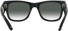 Square Black Ray-Ban 0840V w/ Gradient Progressive Reading Sunglasses View #4