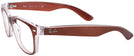 Wayfarer Brown Crystal Ray-Ban 2132L Single Vision Full Frame View #3