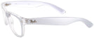 Wayfarer Transparent Silver Ray-Ban 2132 Progressive No-Lines View #3