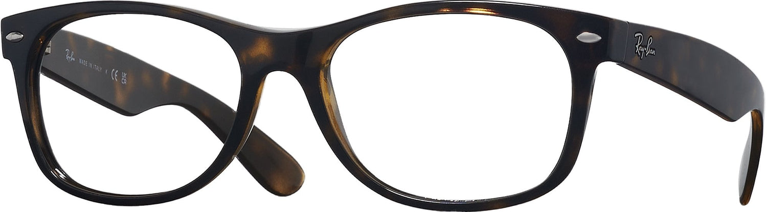 Ray Ban Tortoise Shell  Wayfarer-Style Reading Glasses with Brown Lenses RB 2132 Ray-Ban New Wayfarer Tortoise l Polarized Natural Brown  main image 2