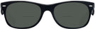 Wayfarer Black Ray-Ban 2132 Classic Bifocal Reading Sunglasses View #2